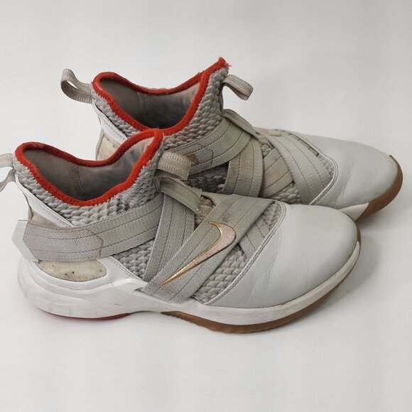 NIKE LEBRON‎ SOLDIER 12 LIGHT BONE SHOES AO2609-002 SZ 8.5 main image 7